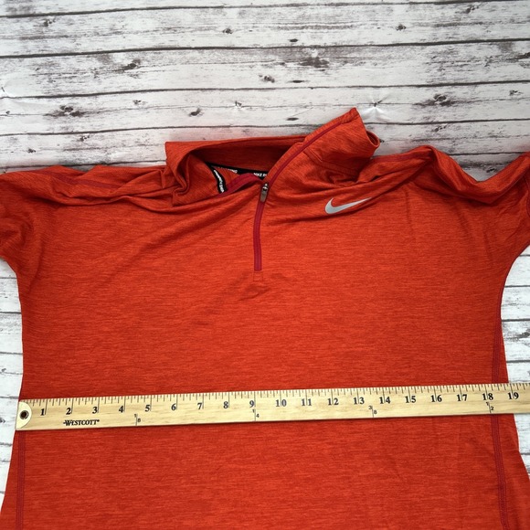 Nike Running Dri Fit 1/4 Zip Long Sleeve Shirt Athletic Thumb Holes Womens M - Picture 5 of 13